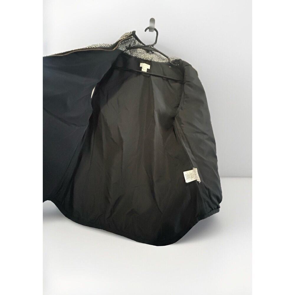 J Crew (S) Down Filled Vest Black Tan Puffer Double Zipper Women’s Size Small - Picture 2 of 15